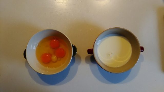 フレンチトースト 卵と牛乳